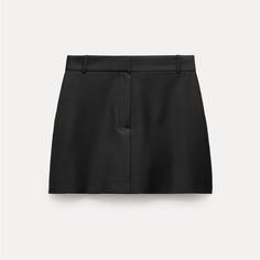 Brand New With Tags Size Large Zara Fitted Formal Skirt, Elegant Short Skirt By Zara, Short Skirt For Workwear, Elegant Short Skort By Zara, Chic Short Zara Mini Skirt, Chic Short Mini Skirt By Zara, Zara Fitted Short Mini Skirt, Short Skirt For Work, Elegant Zara Short Skirt