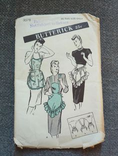 an old sewing pattern for a women's dress