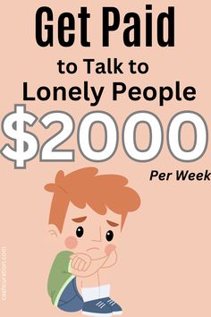 Top 10 Places to Get Paid for Heartfelt Conversations and Make $2000 a Week! Get Paid To Talk To Lonely People, College Lifestyle, Night Jobs, Airbnb Promotion, Proofreading Jobs, Tech Job