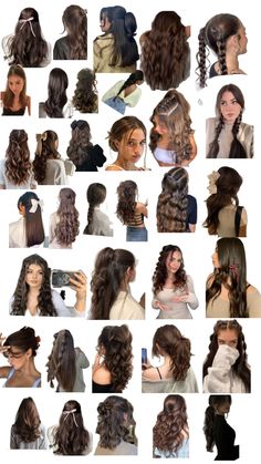 Hairstyles Hair Down, Easy Cute Hairstyles For Medium Hair, Hairstyles For Brown Hair, Hairstyle Ideas Easy, Rave Hair, Hair Inspiration Long, Cute Simple Hairstyles, Hairstyles For Layered Hair