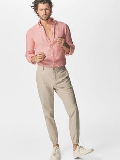 Cream Pant, Poplin Trousers, Jogging Style, Combat Pants, Formal Men Outfit, Smart Men, Short Men Fashion, Smart Casual Outfit