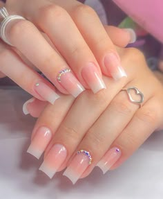 Wow Nails, Ombre Acrylic Nails, Cute Acrylic Nail Designs, Nails Only, Acrylic Nails Coffin Short, Short Acrylic Nails Designs, Uñas Acrilicas, Bridal Nails, Classy Nails