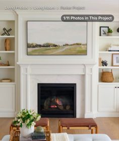 the living room is clean and ready to be used as a photo studio or office