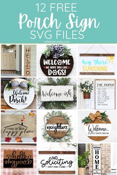 the 12 free porch sign svg files