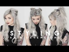 Check out this video and more of how to style you hair extensions. https://www.youtube.com/watch?v=ADVavSyYJiE #Courses #Extensions Hairstyles For Hair Extensions Hairdos, Hairstyles For Extensions Ideas, Hairstyles For Sew In Extensions, Hair Styles For Long Extensions, Hairstyles With Extensions Clip In, Hair Styles For Extensions Easy, Hairstyles With Clip In Extensions, How To Style Hair With Extensions, Hairstyles With Hair Extensions