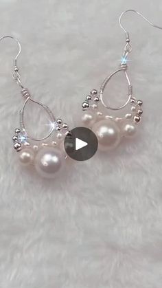 3.4K reactions · 541 shares | DIY pearl earrings tutorial for beginners 🥰 | Anabia craft official Diy Pearl Earrings, Jewelry Hacks, Diy Jewelry Making Tutorials, Diy Wire Earrings, Earrings Tutorial, Wire Wrapped Jewelry Tutorials, Kundan Jewelry, Gray Earrings, Pearls Diy