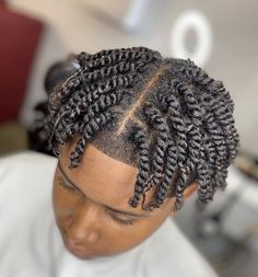 Afro Fade Haircut, Two Strand Twist Hairstyles, Comb Twist, Black Boy Hairstyles