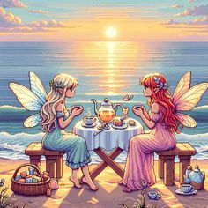 Bestie Friends, Crystal Witch, Storybook Art, Unicorns And Mermaids, Art Aesthetics, Magical Art, Artwork Images