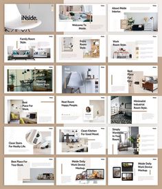 the interior design presentation is displayed in multiple sections, including an open - ended layout