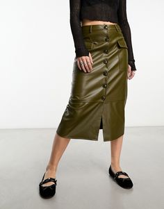 Skirts by Only Lower-half looks High rise Belt loops Button-up front Pocket details Regular fit Cargo Midi Skirt, Holiday Dress Outfit, Khaki Fashion, Skirt Co Ord, Maxi Dress Trend, Black Wrap Dress, Swimwear Sale, Skirt Leggings, Hoodies For Sale