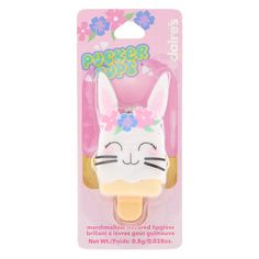 Claire's Club Pucker Pops Claire the Bunny Lip Gloss - Marshmallow Pucker Pops, Kawaii Keychains, Unicorn Hot Chocolate, Unicorn Diy, Flavored Marshmallows, Peppermint Marshmallows, Cotton Candy Flavoring, Marshmallow Peeps