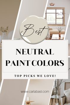 the best neutral paint colors to pick out for your home's color palettes