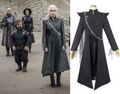 game of thrones cosplay costume for adults and children with chains on them