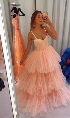 Pink Prom Dresses Corset, Pastel Pink Sweet 16 Dress, Prom Dresses 2023 Pink, Trendy Prom Dresses 2023, Fluffy Prom Dresses, Pink Tulle Prom Dress, Long Tulle Dress, Poofy Prom Dresses, Tulle Dress Long