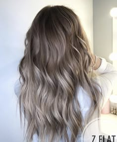 Brown Hair Foilyage, Ash Brown Balayage Light Blonde, Dark Blonde Ombre Hair, Silver Brown Hair, Blonde Hair Ashy, Ash Brown Hair Balayage, Ashy Hair, Bang Hair, Perfect Blonde Hair