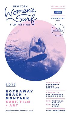 the new york women's surf film festival poster