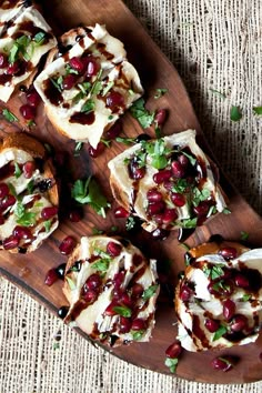 some food is on a wooden platter and ready to be eaten by someone else