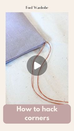 Annie Stafford - Learn to sew on Instagram: "Straight to the point📍

This sewing hack I lived without for the first twenty years of my sewing journey, and i will not go a day more !!!

By inserting thread at the stitch where you piviot at a corner seam, you can use these threads to pull the corner to a point when you turn the fabric right side out.

💕Once you’ve used this hack, you’ll wonder how you could have ever lived with out.💕

Didi you know about this? Comment below 👇🏼 

Live, laugh, love, learn to sew 🐰
Annie xx

#sew #sewingforbeginners #sewingtipsandtricks #sewinghacks #sewing" Sewing Tricks, Sewing Collars, Sewing Crafts Tutorials, Sewing Skills, Crafty Projects, Learn To Sew, Sewing Accessories