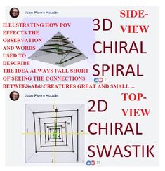 an advertisement for the 3d view spiral spiral