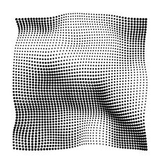 an abstract black and white background with dots in the shape of a rectangle pattern