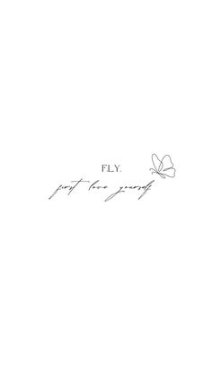 a black and white photo with the words fly, written in cursive writing