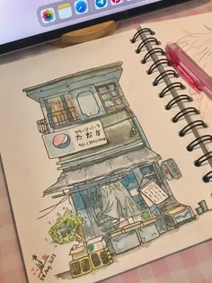 Watercolor drawings Watercolour Painting References, Korean Art Drawing, Aesthetic Anime Painting Ideas, Art Sketchbook Watercolour, Sketch Inspiration Aesthetic, Watercolour Inspiration Aesthetic, Aesthetic Anime Painting, Watercolour Sketchbook Ideas, Sketchbook Art Journal Ideas