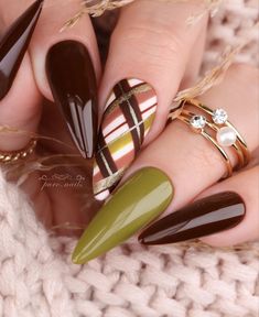 September Nail Ideas, September Nails, Gel Nails At Home, Fall Manicure