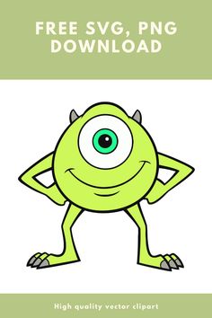 an image of a cartoon character with the words free svg, png and text below