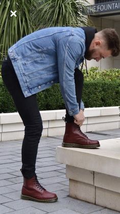 Red Doc Martens Outfit, Cherry Red Docs, Dr Martens Men Outfit, Red Docs, Dr Martens Men, Doc Martens Outfits, Dr Martens Style, Dr Martens Outfit, Boots Outfit Men