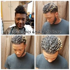 Starter Locs Styles For Short Hair Men, Starter Locs Men Short Hair, Comb Coil Starter Locs, Starter Locs Men, Coil Starter Locs, African Men Hairstyles, Loc Hairstyles For Men, Black Mohawk, Comb Coils