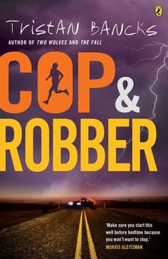 the cover of cop and robber by susan banicks, with lightning in the background