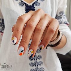 Safina Elvira on Instagram: “🎨🎨🎨 @asjabondareva…” Nail Art Cute, Popular Nail Designs, Instagram Nails, Nail Patterns, Popular Nails, Ideas Halloween, Manicure E Pedicure, Nail Polish Colors, Perfect Nails