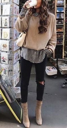 Ankle Boots Fashion Outfits, Fall Outerwear Women, Paris Mode, Neue Outfits, Mode Casual, Cute Winter Outfits, Cute Fall Outfits, Teenager Outfits, Rainy Day Outfit