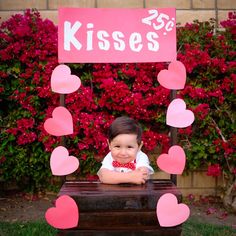 Kissing Booth Photoshoot, Valentines Kissing Booth, Booth Photoshoot, Valentines Pics, Valentines Pictures, Vday Shoot, Valentines Baby Photos, Valentine Minis, Babies Pics