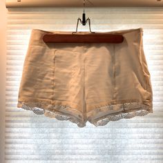 Super Cute White Shorts, Side Zip/ Hook With Lace Trim. Stretchy Fabric. Women’s Size 13. Nwot Waist: 16” Across Top To Bottom Backside: 11.5” (Including Trim) Shorts Cute, Stretchy Fabric, Size 13, Side Zip, White Shorts, Lace Trim, Super Cute, Trim, Womens Shorts