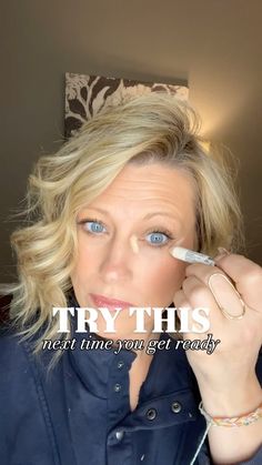 Amy Shrum | Give this a try next time you apply your makeup!!! Little tweaks to your makeup can make all the difference, especially with our aging... | Instagram How To Apply Makeup For Over 50, Make Up Over 60 Older Women Beauty Tips, Instant Face Lift, Brunette Makeup, Easy Makeup, Pixie Haircuts, Beauty Makeup Tips