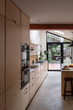 the kitchen is clean and ready for us to use in the day or night time