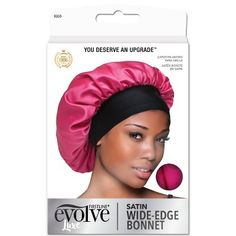 Protect your tresses all night long with the Satin Wide Edge Bonnet by Evolve. Featuring a fitted edge band, this sleeping bonnet will keep your edges smooth and in place all night. The comfortable satin material helps to protect all styles and braids, and it provides for a comfortable night's sleep. You'll wake up looking refreshed and beautiful. Healthy Hair Regimen, Black Entrepreneurs, Hair Regimen, Edge Control, Satin Bonnet, Hair Bonnet, Natural Styles, Roller Set, Hair Game