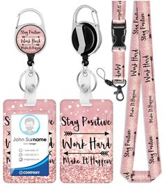 PRICES MAY VARY. 【Detachable & Adjustable】: The 20.87 inches lanyard is removable .23inch retractable id badge reel. Metal carabiner hooks and belt clip to firmly clip on belts, pockets, and backpacks. 【Aesthetic & Practical】:This holder with the unique design makes your personality and shows your professionalism at the same time. 【Durable Badge Holder】: Made of ABS material, which is sturdy and lightweight. Max load weight 4.5oz, or 8 keys. Durable feature make your badge secure. 【Stronger Badg Backpacks Aesthetic, Name Tag Lanyards, Inspirational Quotes Cards, Card Name, Cute Inspirational Quotes, School Supply Labels, Teacher Student, Id Badge Reels, Quote Cards