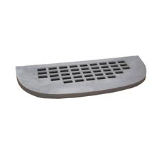 a drain grate on a white background