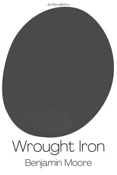 an image of a black circle with the words,'through iron'in it