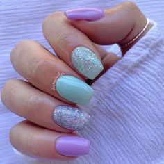 Dip Nails, Purple Nail, Cute Gel Nails, Easter Nails, Nails 2023