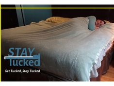 Stay Tucked is the world's first sheet anchor! I'm an Army veteran, so I always appreciated a well-made bed. Sometimes, when I toss and turn, my sheets come untucked in the middle of the night. This leads not only to cold feet, but also to a messier bed to make in the morning! So, I invented and designed Stay Tucked to keep my sheets anchored in place from the time I put fresh sheets on until the time I take them off to do laundry. TO INSTALL: Simply clamp your covers in Stay Tucked, close it up, and install it firmly between your mattress and boxspring! I designed Stay Tucked to fit the bottom (foot) edge of Twin, Queen, and King sized beds! Messy Bed, Sheets Bed, Sleep Bed, Fresh Sheets, Bedding Sheets, Middle Of The Night, Doing Laundry, Army Veteran, King Size Bed