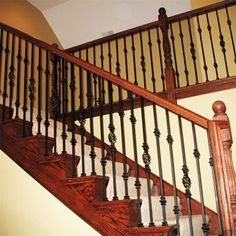 Wendes Kem 44" Forged Ball Hammered Metal Baluster Set | Wayfair Stair Railing Kits, Aluminum Handrail, Farmhouse Victorian, Outdoor Stair Railing, Wrought Iron Railings, Stair Banister, Stair Balusters