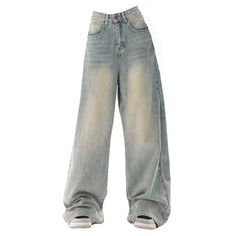 light wash baggy jeans boogzel clothing High Waisted Baggy Jeans, Street Decoration, Denim Pants Fashion, Moda Denim, Denim Decor, Retro Jeans, Streetwear Jeans, Grunge Streetwear