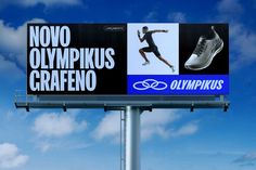 an advertisement for the olympic games on a billboard