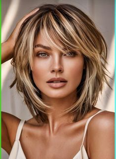 Hair Pic, Κούρεμα Bob, Choppy Bob Haircuts, Haircuts For Medium Length Hair, Layered Haircuts For Medium Hair, Choppy Bob, Oval Face Hairstyles, Chin Length Hair, Messy Short Hair