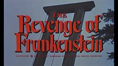 the book cover for the revegee of frankenseinn by stephen k rowley