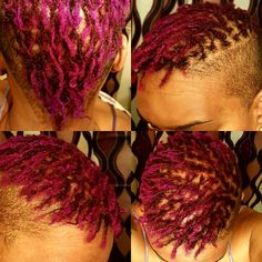 Short Hair Shaved Sides, Loc Extensions Human Hair, Natural Hair Haircuts, Chic Short Hair, Short Shaved Hairstyles