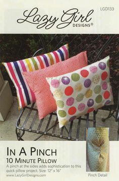 In A Pinch - 10 Minute Pillow Pillow Cover Diy, Car Couch, Easy Gifts To Make, Lazy Girl Designs, Make Your Own Pillow, Easy Pillows, Diy Pillow Covers, Cute Pillow, Pillow Projects